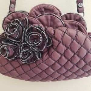 Lockheart Chain Gang Raven Bag Purse Shoulder Bag with Rose Decorations